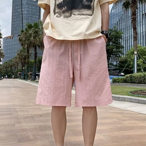 休闲运动沙滩短裤男潮牌篮球训练速干五分裤子夏薄款 D1091图片