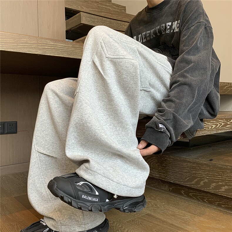 已出货2025年秋季新款宽松休闲卫裤男D329-QM756-P65-控88,男装休闲裤,电商D329