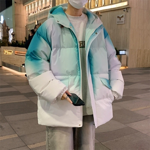 1506-1/M23621/P124渐变色棉服男款冬季情侣款面包服袄子学生外套图片