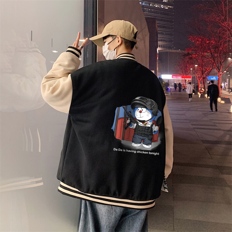 BQMF27-P90港风拼接棒球服男士棉服男棉袄男潮牌棒球服棉袄男潮牌，男装棉衣，电商B367