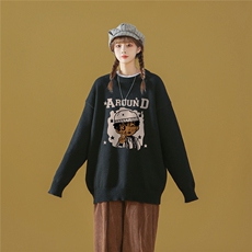 中性22秋/冬时尚潮流休闲宽松百搭圆领套头毛衣M1050P50控68，男装针织衫/毛衣，A247A