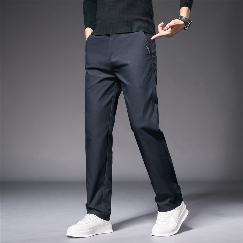 秋季新款商务休闲裤男士修身直筒商务百搭长裤子597-p38现货外贸，男装休闲裤，星座224-1