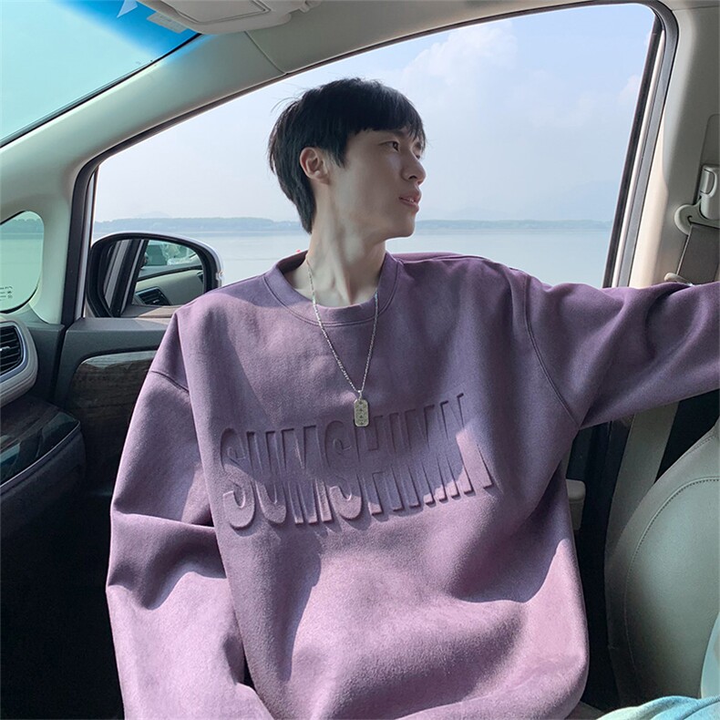 抖音得物高品质美式钢印字母麂皮绒圆领卫衣wyjp9999-特p35控69,男装卫衣,星座605(原A050)