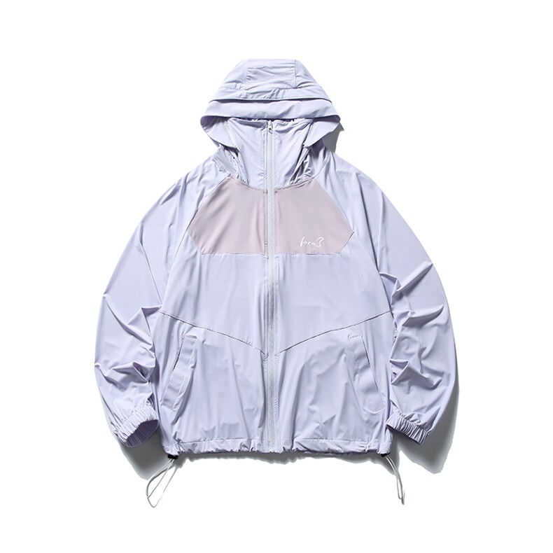 南夏乔装2025夏季新款撞色拼接冰丝皮肤衣外套日系宽松休闲防晒衣，男装防晒衣，电商S006（B521）