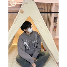 达芬奇手稿针织开衫毛衣男女慵懒风情侣上衣外套秋冬MY363，男装针织衫/毛衣，星座1116A（原606A-3）