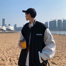 潮流夹克潮男春季棒球领夹克J812P45，男装夹克，星座1116-2