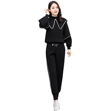 时尚休闲运动套装女春秋新款宽松显瘦长袖卫衣两件套学生韩版潮，女装套装/套裙，千千佰惠