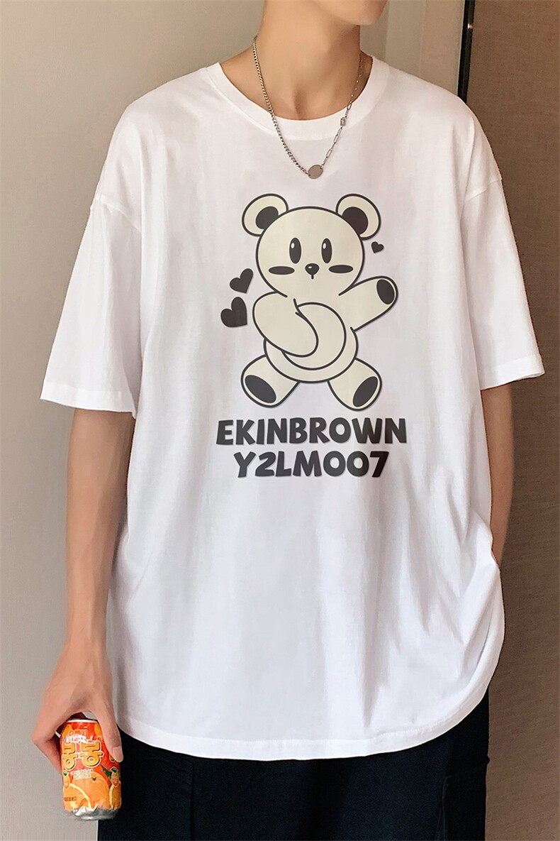 发泡立体印花图案已注册港风休闲情侣大码短袖T恤男DT7054P25控,男装T恤,星座227-7