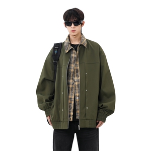 现货上新加棉加厚假二件寸衫夹克大码棉衣JK2589加棉P90图片