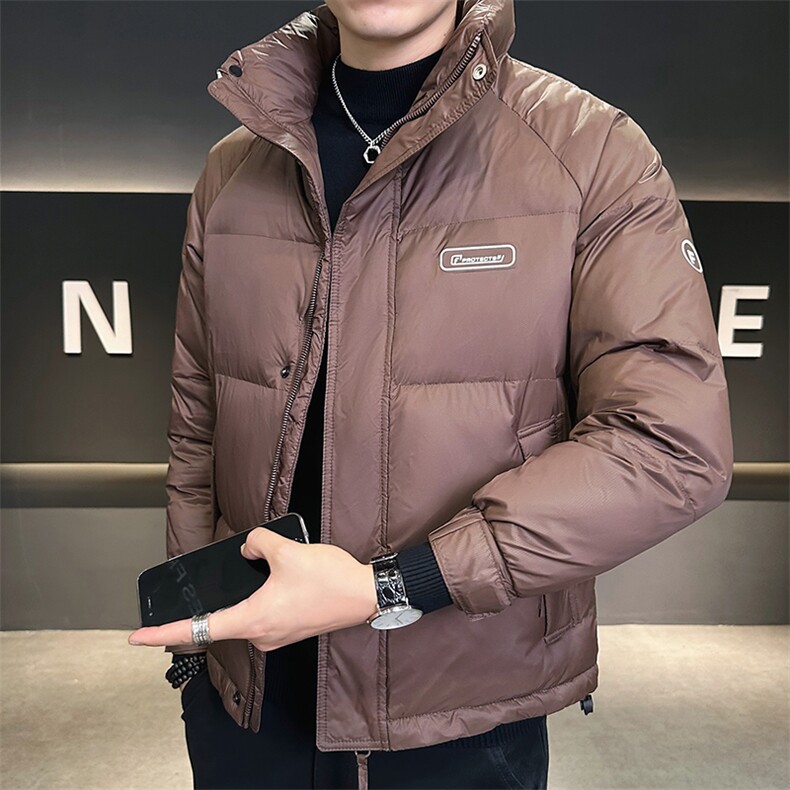 2025冬季新款店主风立领印花休闲保暖羽绒服外套YR809-P160,男装羽绒服,电商A413