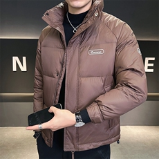 2025冬季新款店主风立领印花休闲保暖羽绒服外套YR809-P160，男装羽绒服，电商A413