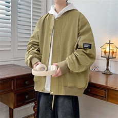 2024秋季休闲外套高品质棒球服宽松多口袋夹克男A436-8837-P85，男装夹克，电商A436