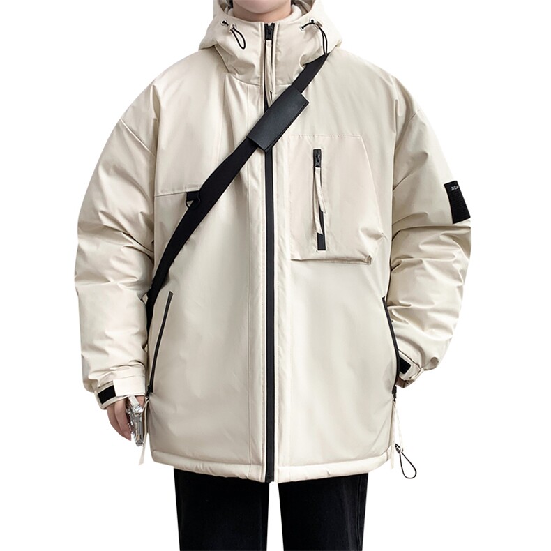 90白鸭绒羽绒服2024新款连帽加厚工装外套A436-5536-P210控价298,男装羽绒服,电商A436