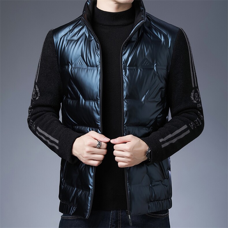 2023新款冬装羽绒服中青年男士加厚保暖防寒立领外套AJY9805-P230,男装羽绒服,电商B212（原钱塘6029）