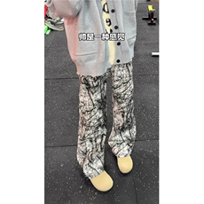 cleanfit美式扎染树枝迷彩牛仔裤男款痞帅裤子微喇直筒裤NG934，男装牛仔裤，星座1116A（原606A-3）