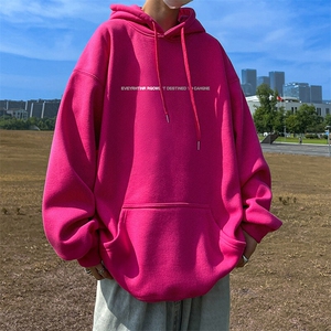 抖音得物供货 可提供视频 春装重磅美式宽松连帽卫衣DL2399图片