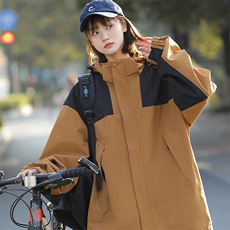 2025秋季户外三防冲锋衣夹克男女同款连帽防风登山外套23657-P30，男装夹克，星座1402-2