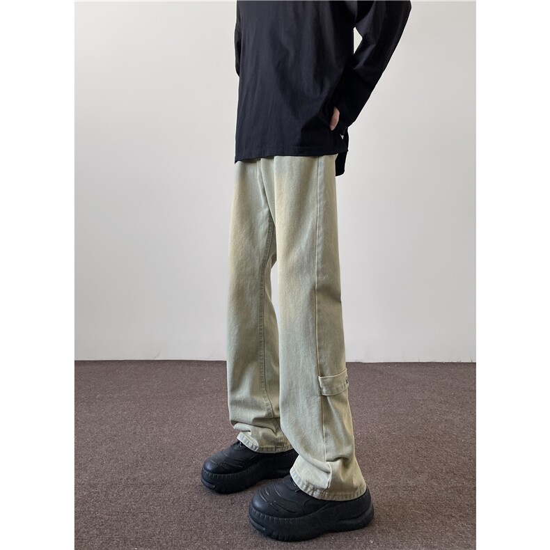 美式ins高街vibe重工艺水洗牛仔裤货号K2316P55,男装牛仔裤,电商A063