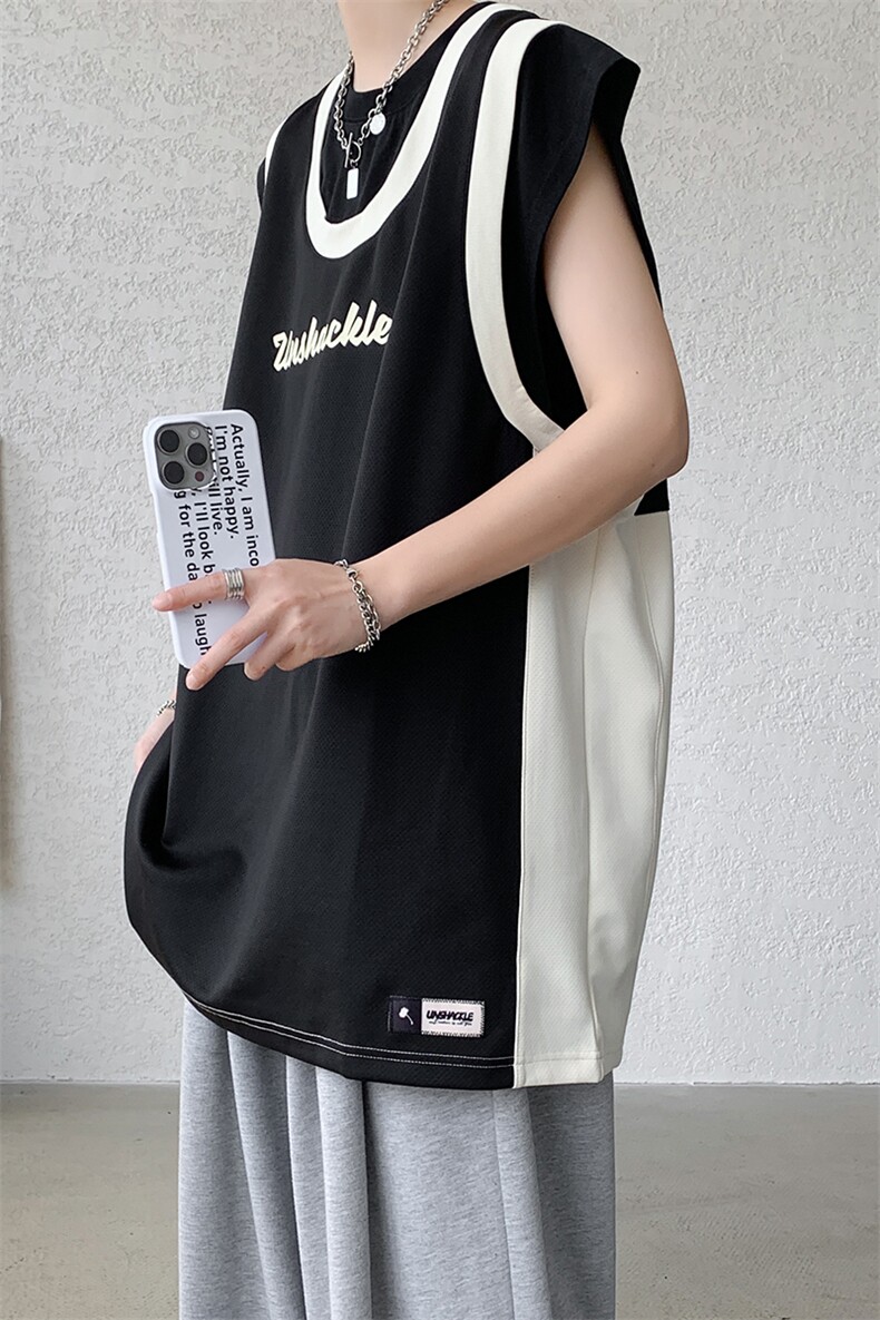 8XL-M重磅！特大码短袖T恤背心男宽松休闲假两件篮球服DX317P68,男装背心/马甲,电商D206-1