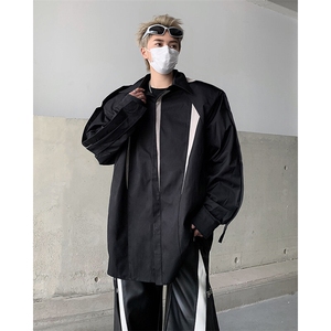 25春夏男士解构设计感撞色垫肩衬衫CS79-P88图片
