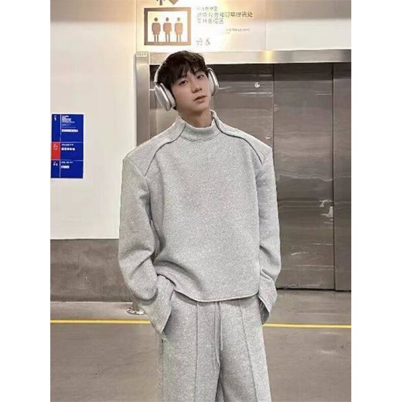 网络图现货重磅设计感情侣运动套装上衣JD10Y-P68长裤JD10K-P55,男装休闲套装,星座715-7