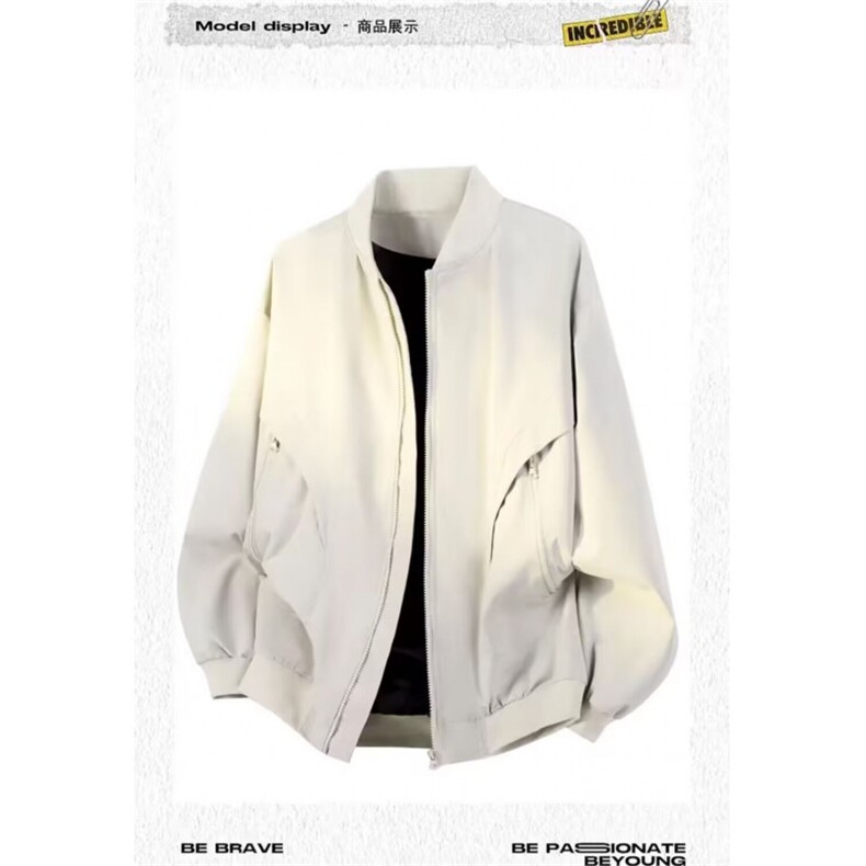 网络图现货美式印花男女新款拉链宽松百搭舒适棒球服JH4119-P49，女装职业装，星座715-7