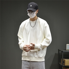 高端美式潮牌卫衣男春秋拼接衣服男士黑色新款长袖8095-P48K99，男装卫衣，电商D215