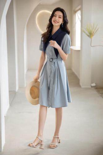 小领子可以脱卸学院风走一个现货，女装，千浪依族