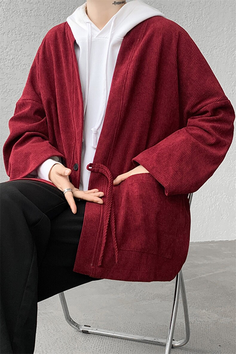 现货KS10075-特P40控78新款衬衫男复古新中式大码外套,男装衬衫,电商A059