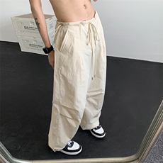 07美式高街hiphop工装裤褶皱伞兵裤直筒阔腿裤XZ211-1-K2331-P55，男装工装外套，星座211-1