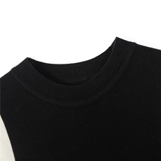 秋季新款纯色针织圆领无袖背心时尚百搭，女装羊毛衫，庆大羊绒