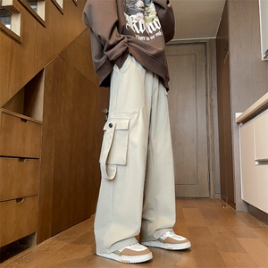 常年备货款男宽松直筒高街潮牌工装休闲长裤K812p55大量备货图片