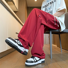 K9076/特P35四季款工装裤子男士痞帅大码抽绳休闲长裤，男装工装外套，电商A141