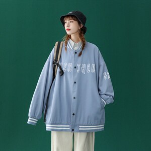 ！秋季潮流宽松休闲百搭夹克情侣棒球服外套-- G212 P65控88图片