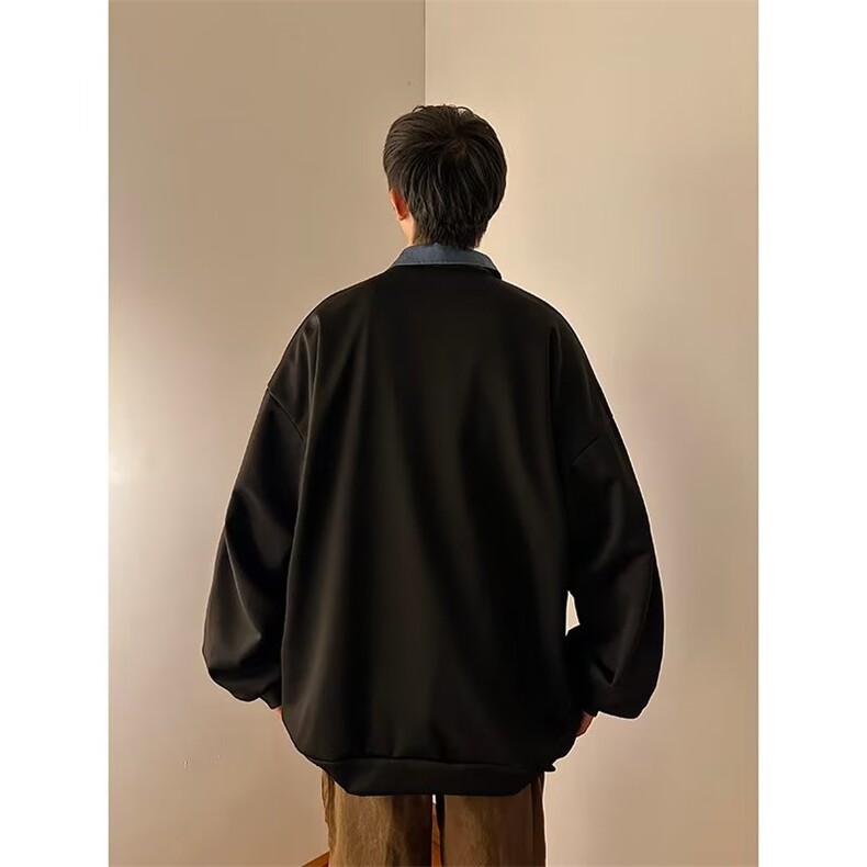 男polo潮流时尚休闲牛仔刺绣长袖YJ08P42,男装Polo衫,星座1116-2