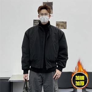 棉衣5W件现货冬季美拉德立领飞行夹克廓形高街棒球服加棉加厚外套图片