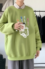 Y2460P38港风21秋季新款动漫圆领卫衣男潮流宽松青少年休闲外套，男装卫衣，星座510A-1