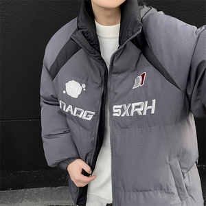 新款潮流刺绣拼色三防棉衣外套面包棉服xz914-4-MY01 P108控148图片
