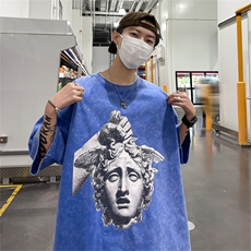 重磅美式复古水洗短袖t2023新品B359-TS2312-P40，男装T恤，电商B359