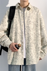 2026春季扎染花衬衫男港风设计感翻领上衣外套C2534-特P38控75，男装衬衫，电商A001