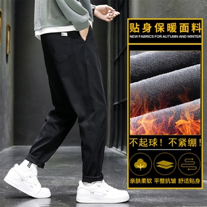 休闲长裤男士秋冬季新款哈伦宽松运动工装裤子Z6619-P45/加绒P50图片
