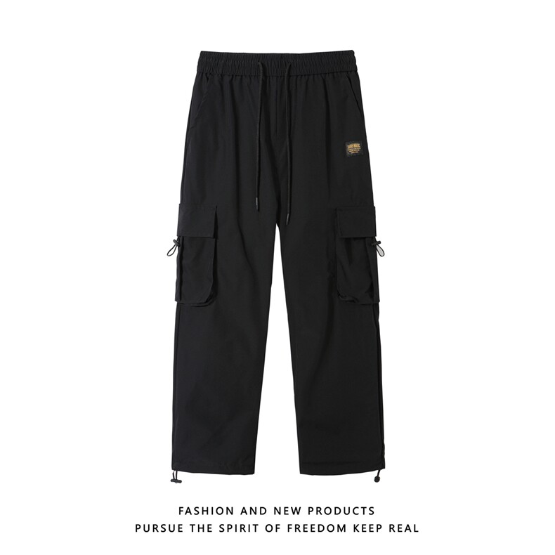 深度库存夏装长裤工装裤多口袋宽松休闲裤抽绳束脚裤K63-特P30，男装工装外套，电商A099
