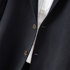 男士中长款毛呢外套韩版商务翻领羊毛风衣双面呢子羊毛呢大衣，男装毛呢大衣，优远毛呢大衣