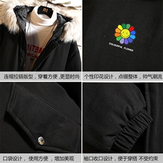 MM48101-P130冬季大毛领衣男士大码加厚袄男服砖墙挂拍，男装棉衣，电商A040A
