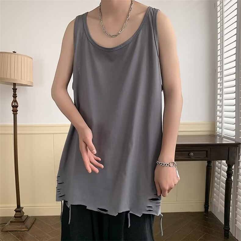 简约汗背心青春流行潮圆领潮流背心时尚纯色BM81P25,男装背心/马甲,星座1116-2