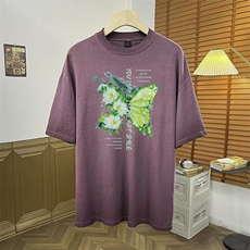夏季高品质纯棉脏洗做旧时尚印花宽松大码短袖T恤HT147p38，男装T恤，星座1013