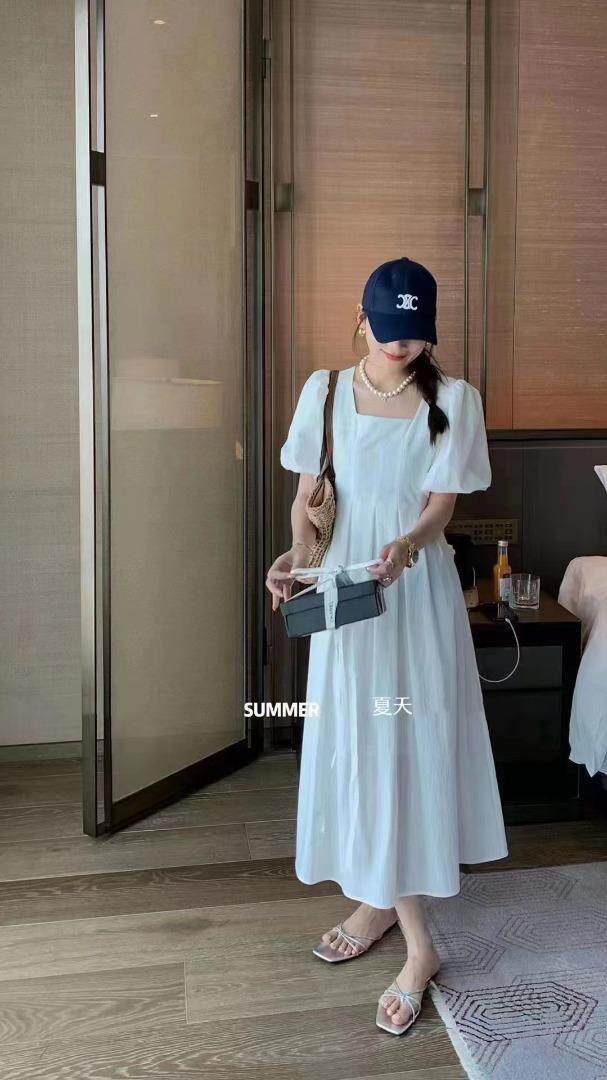 现货]气质显瘦连衣裙，三色、三码，女装连衣裙，依柏璐(1F)