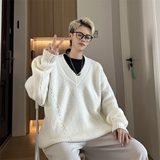 B357P50秋装男装毛衣打底衫时尚宽松男装V领，男装T恤，星座512-6