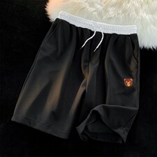 夏季华夫格短裤男潮流宽松学生韩版情侣五分裤休闲阔腿裤DK76-p23，男装休闲裤，星座1008