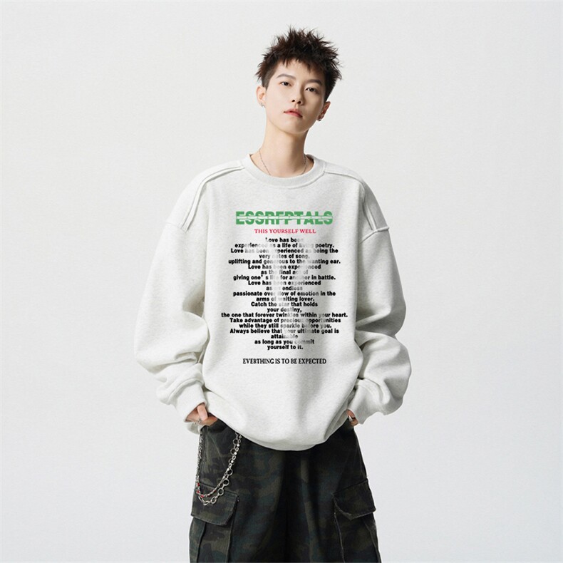 得物供货、重磅420克现货 圆领卫衣宽松HD019-1-WY2616LL-P35图片